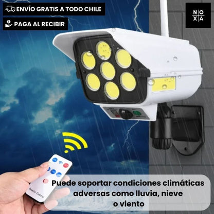 EcoLuz Segura™ 🌞 | Foco con Panel Solar + Control Remoto (GRATIS)