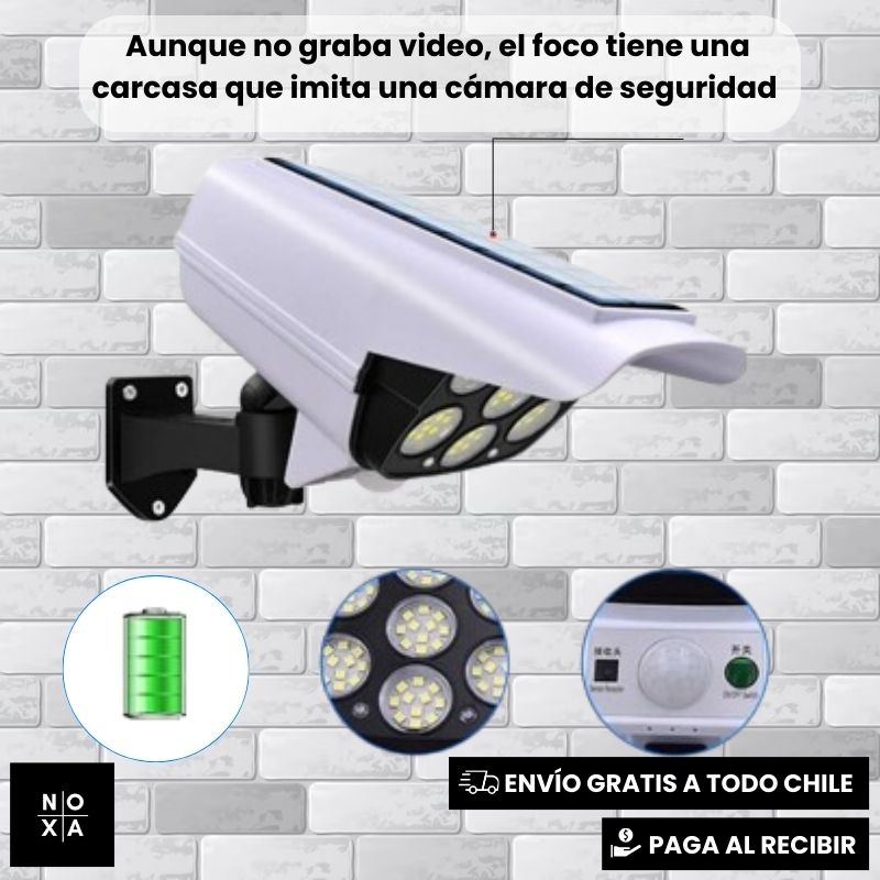 EcoLuz Segura™ 🌞 | Foco con Panel Solar + Control Remoto (GRATIS)