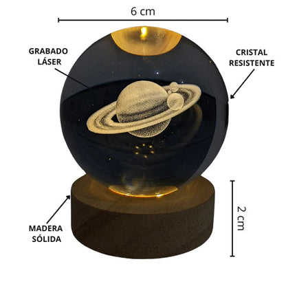 AstroEsfera™ Esfera de Cristal Galaxia Led💫