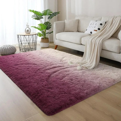 Plush Gradient Area Rug