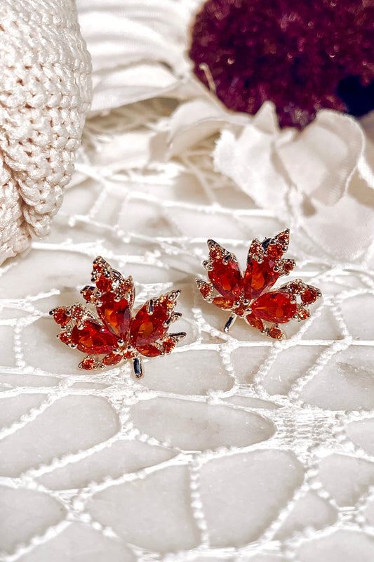 FEUILLE D'ÉRABLE | Red Maple Leaf Studs