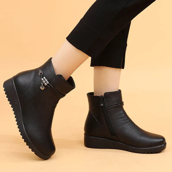 [100% piel de vacuno] Botas felpa diseño colgante Love