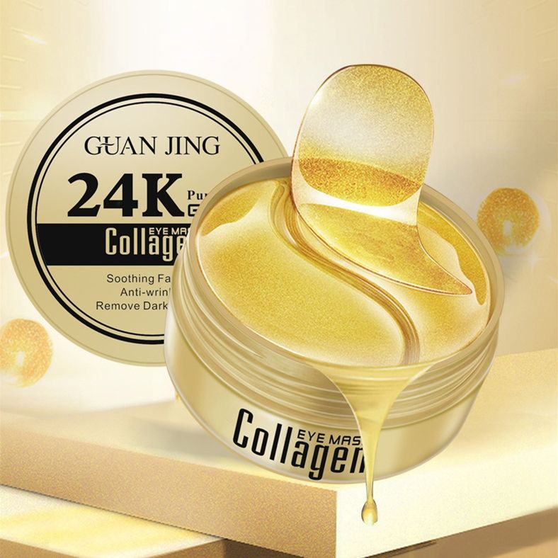 60 Parches Anti Ojeras Mascarilla Gold 24 K Colageno