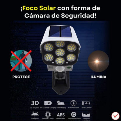 Foco solar - Tipo Cámara con control remoto