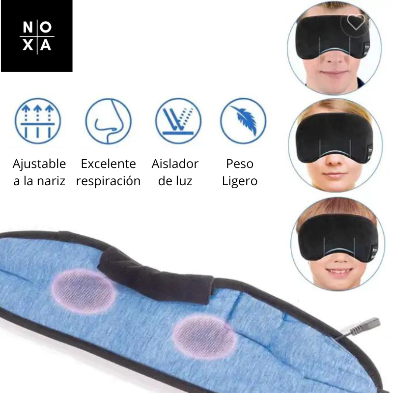 Antifaz con audífonos para dormir