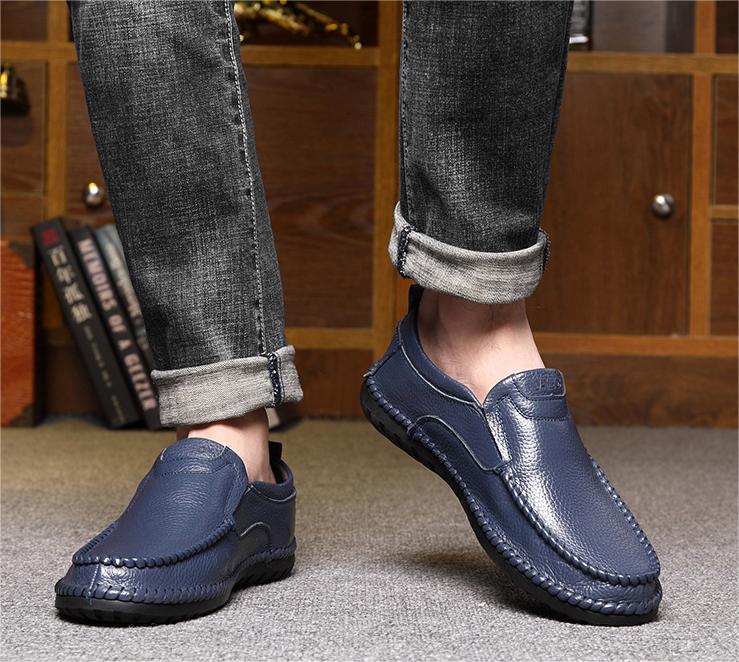 [100% piel de vacuno] zapatos de hombre hechos a mano