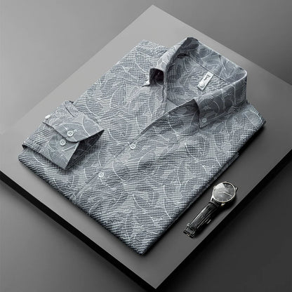 JAMAL | Light Long Sleeve Jacquard Shirt