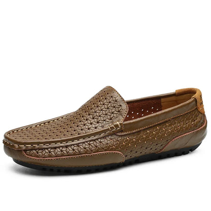 EASTON | Perforated Leather Boat Shoes