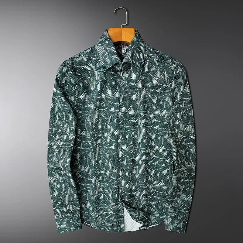 JAMAL | Light Long Sleeve Jacquard Shirt