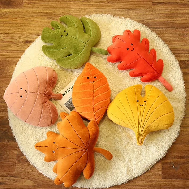 AUTUMN | Snuggly Autumn Leaf Pillows