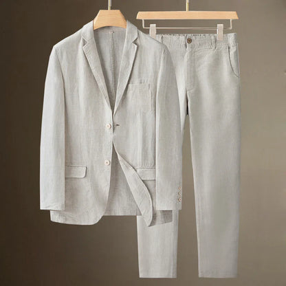 ENZO | Casual Linen Suit Set