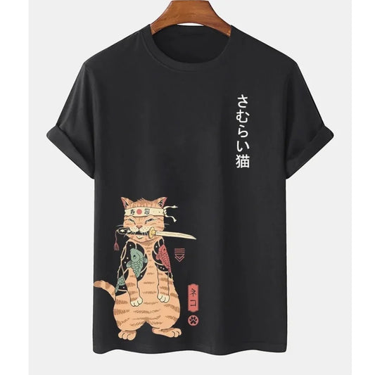 REN | Samurai Cat Short Sleeve Shirt