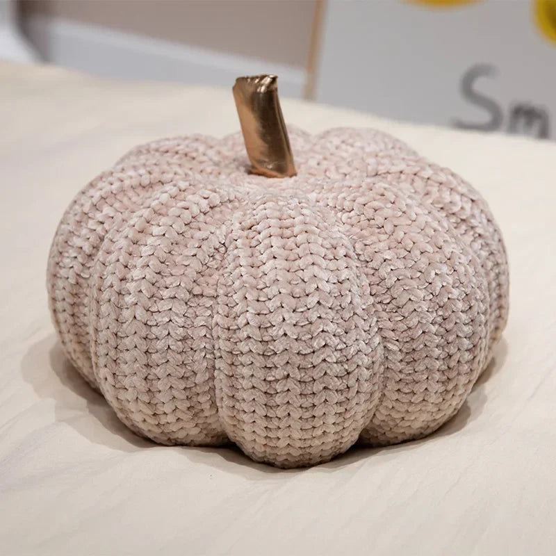 PILLOW | Neutral Nordic Pumpkin Plush Pillow