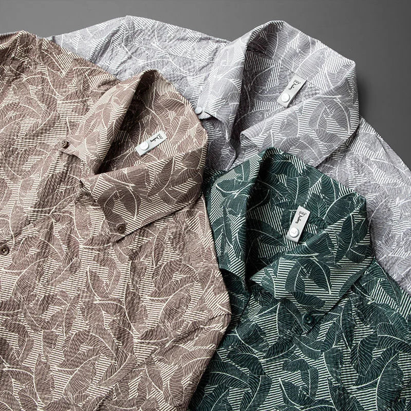 JAMAL | Light Long Sleeve Jacquard Shirt