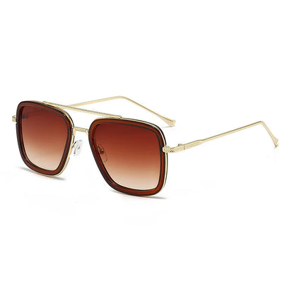 TONY | Square Stark Mirror Aviators