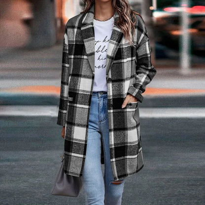 SHER | Plaid Trench Coat