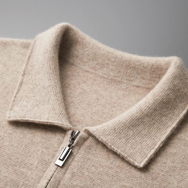 ZACHARY | Merino Wool Zipped Cardigan