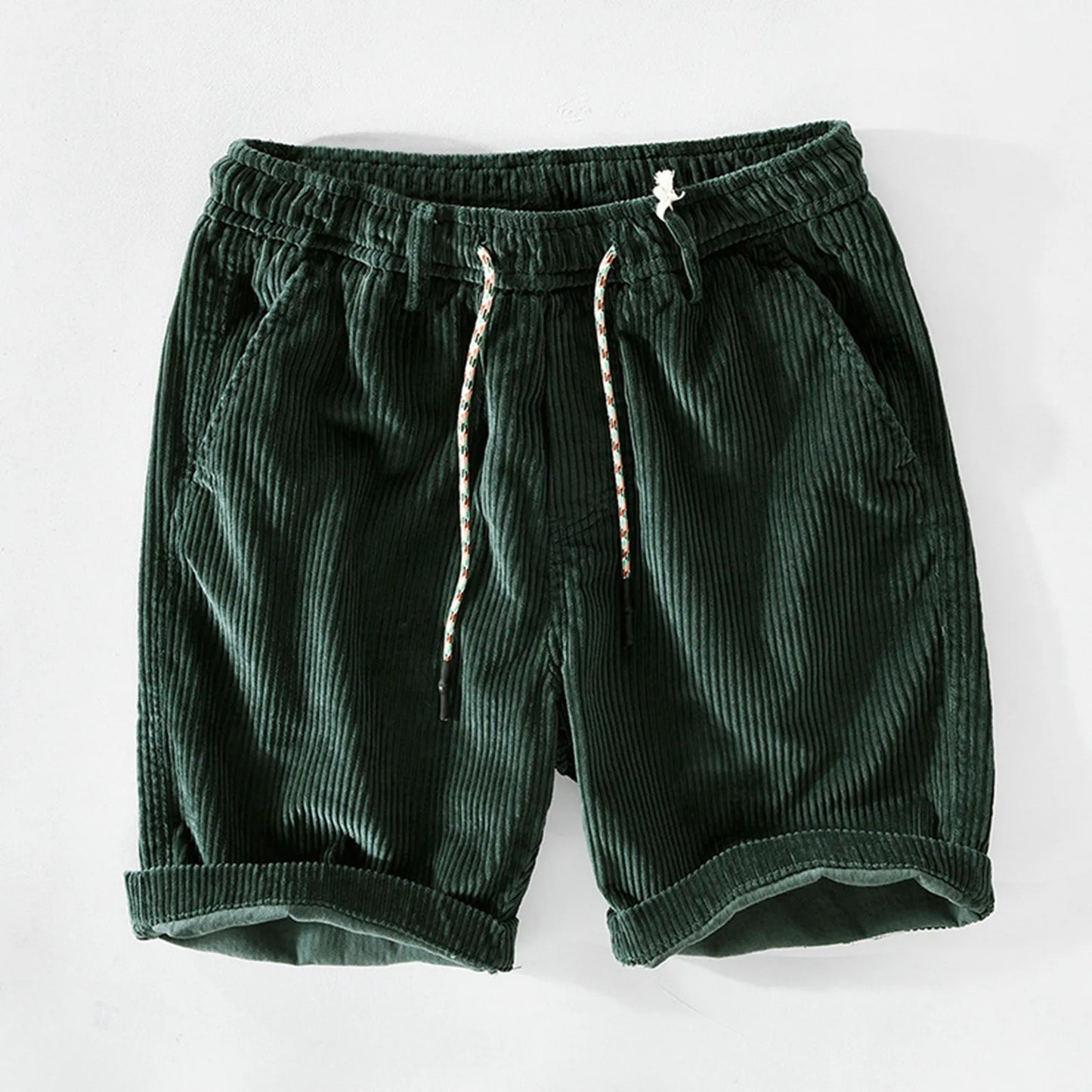 LIAM | Soft Corduroy Drawstring Shorts