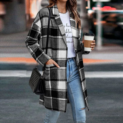 SHER | Plaid Trench Coat