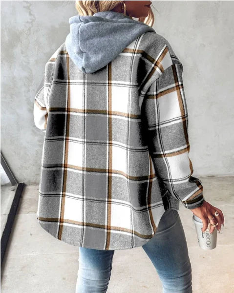 FRANKIE | Comfy Plaid Hoodie