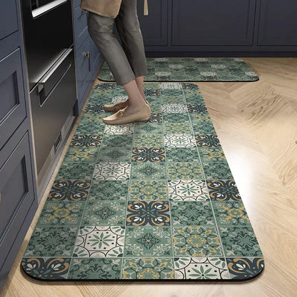 Non-slip Absorbent Bohemian Kitchen Mat