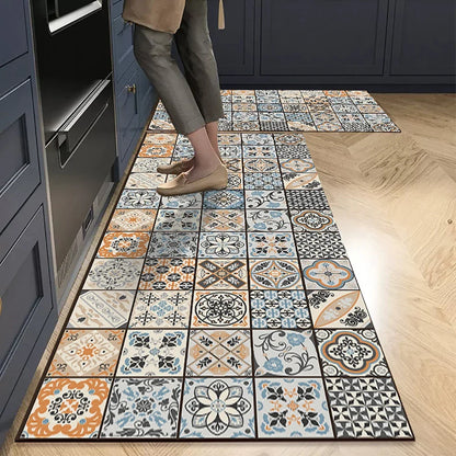 Non-slip Absorbent Bohemian Kitchen Mat