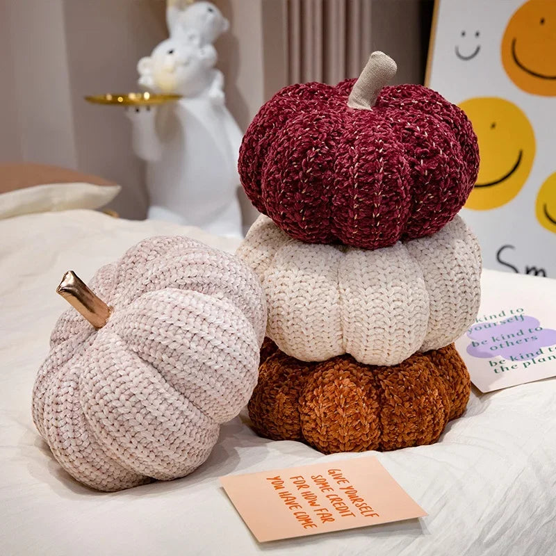 PILLOW | Neutral Nordic Pumpkin Plush Pillow