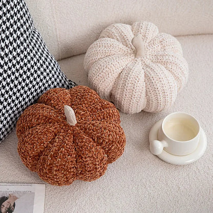 PILLOW | Neutral Nordic Pumpkin Plush Pillow