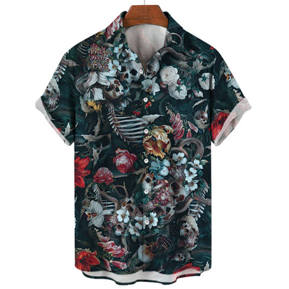 FINN | Hawaiian Retro Skull Shirt