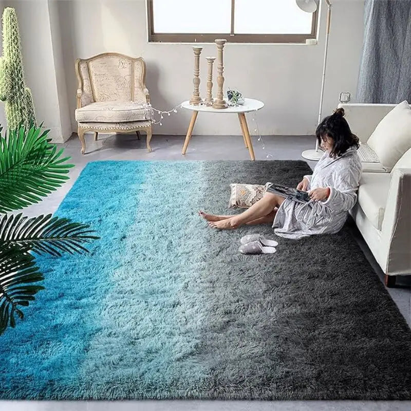 Plush Gradient Area Rug