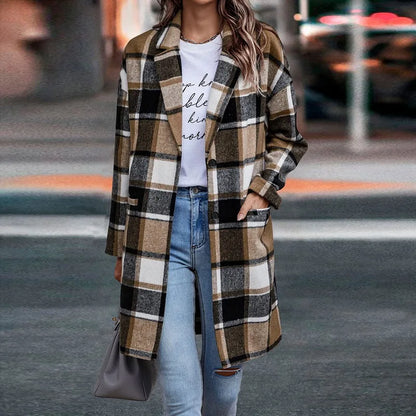 SHER | Plaid Trench Coat