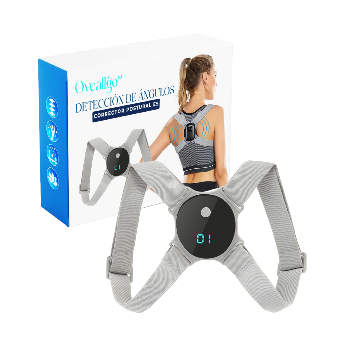 Oveallgo™ ULTRA Dispositivo de Corrección Postural con EMS y Sensor de Ángulo