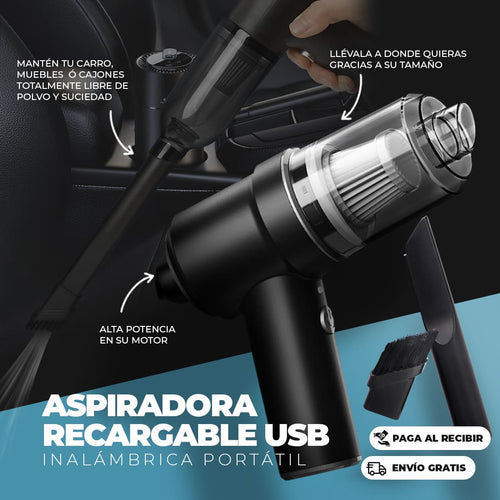 Aspiradora Recargable Usb Inalambrica