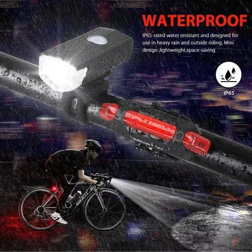 BIKELE™ Pack 2 Luces Led Bicicleta (Trasera Y Delantera)