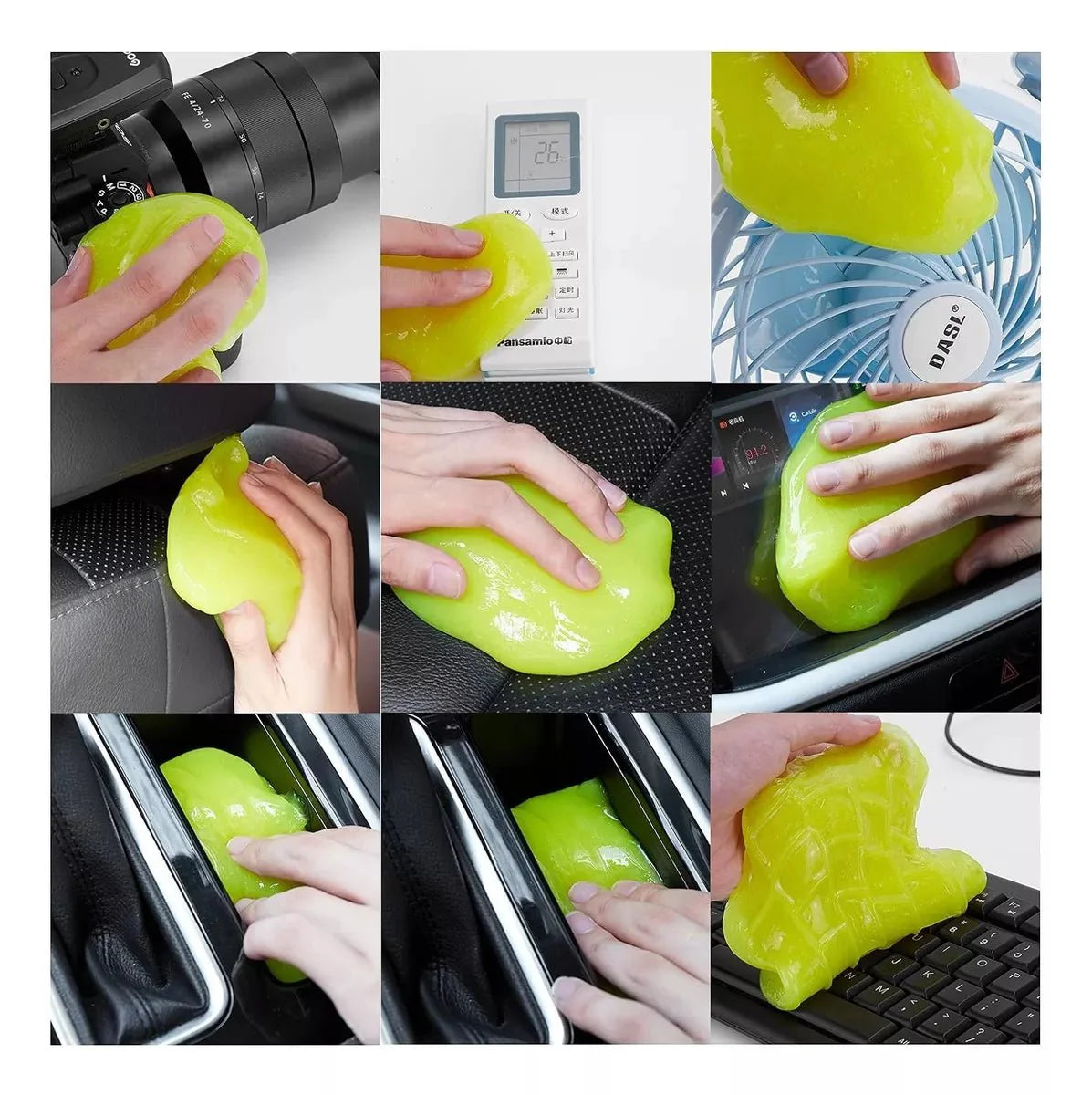 Gel Slime De Limpieza Limpiador De Teclado Auto Polvo Pelusa