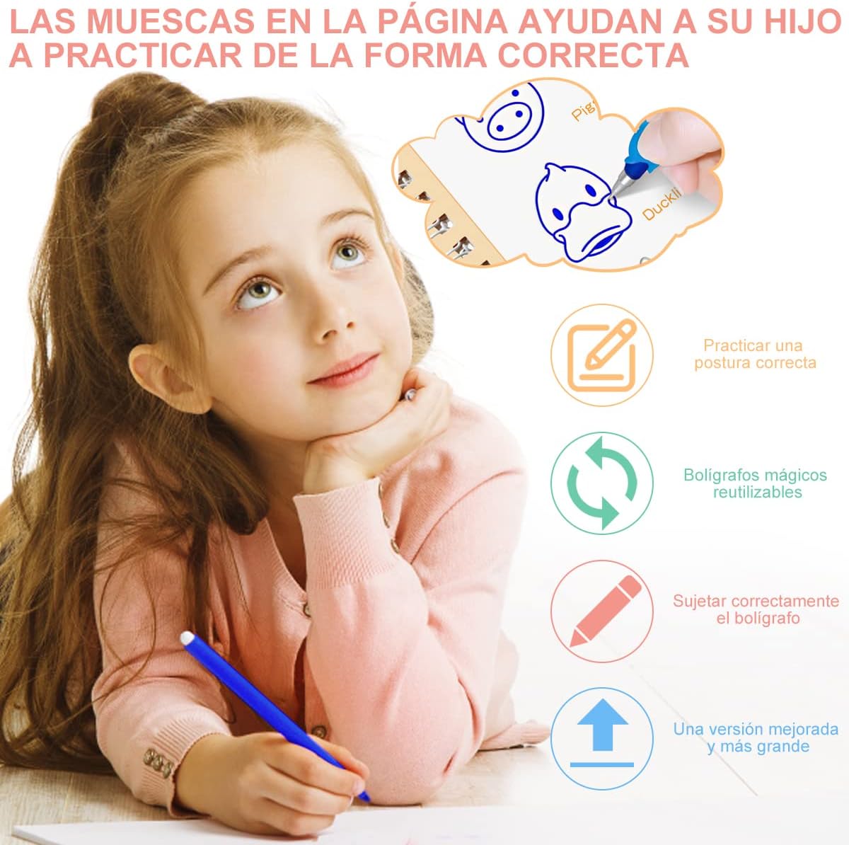 KIT con 5 Cuadernos de Caligrafía Mágica Creativa + ¡Envío Gratis!