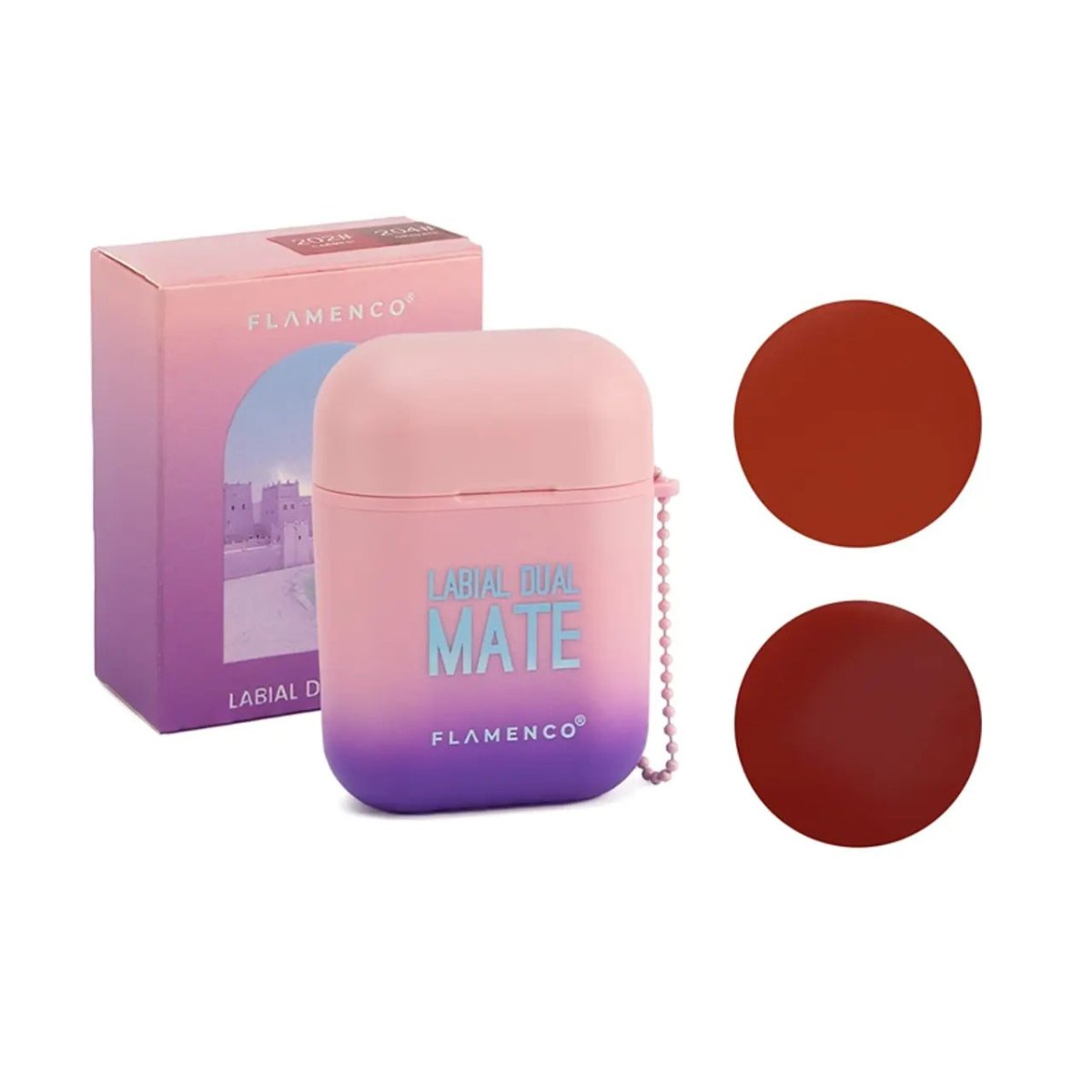 Labial Dual Mate -  2 labiales Matte