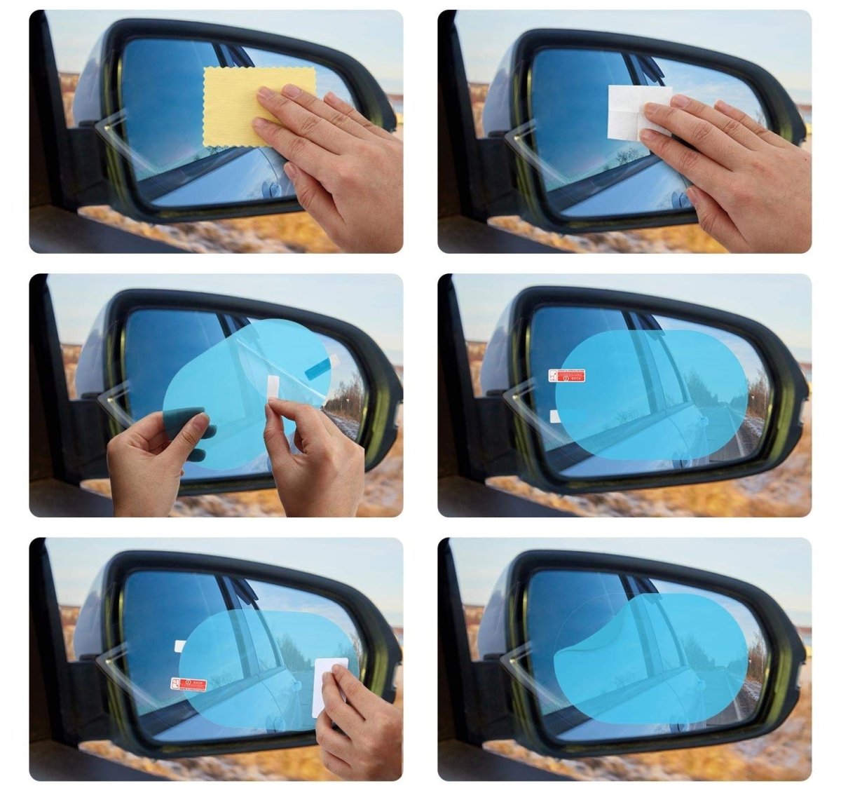 Laminas impermeable para Retrovisor ( Par + 1 de regalo🎁 )