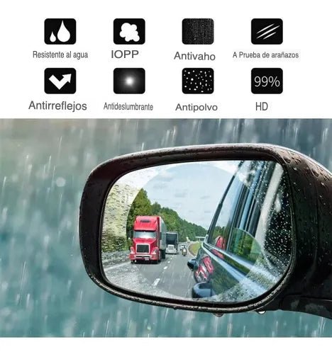 Laminas impermeable para Retrovisor ( Par + 1 de regalo🎁 )