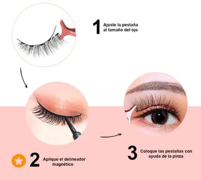 Lashes™ Kit Pestañas Magnéticas