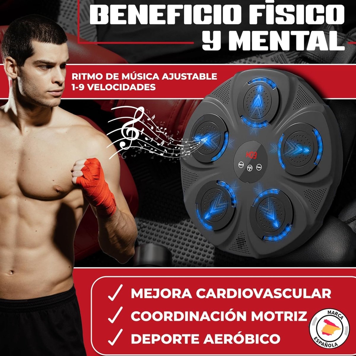 Maquina Boxeo Musical Entrenamiento