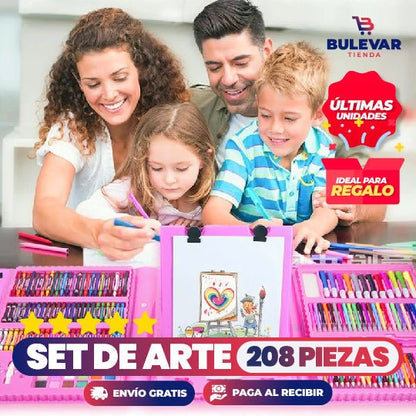 MEGA SET DE ARTE DE 208 PIEZAS / TAMAÑO GIGANTE