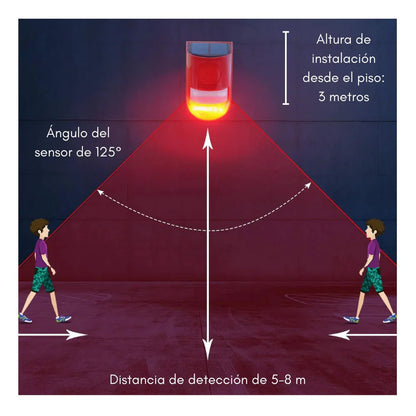 Sirena Alarma Con Sensor De Movimiento