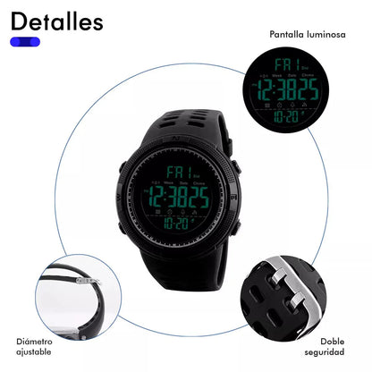 SKMEI® Reloj Correa Negro Elite