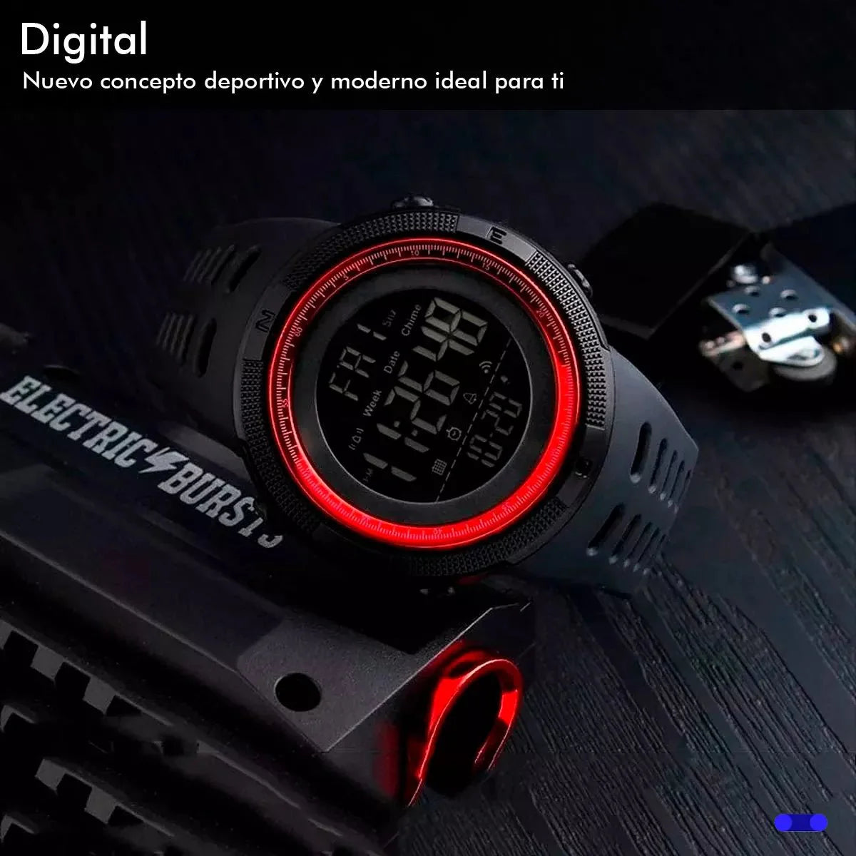 SKMEI® Reloj Correa Negro Elite